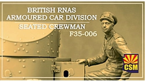 Go to product Copper State Models CSM F35006 - 1:35 British RNAS Armoured Car Division Seated Crewman