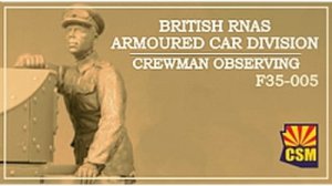 Copper State Models CSM F35005 - 1:35 British RNAS Armoured Car Division Crewman Observing