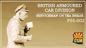Copper State Models CSM F35002 - 1:35 British Armoured Car Division Serviceman On Tea Break
