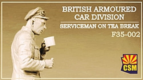 Go to product Copper State Models CSM F35002 - 1:35 British Armoured Car Division Serviceman On Tea Break