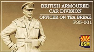 Copper State Models CSM F35001 - 1:35 British Armoured Car Division Officer On Tea Break