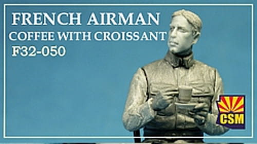 Go to product Copper State Models CSM F32050 - 1:32 French Airman Coffee With Croissant WWI Figures