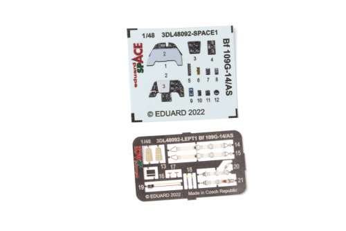 Go to product Eduard 3DL48092 - 1:48 Bf 109G-14/AS Space 3D Decals + PE