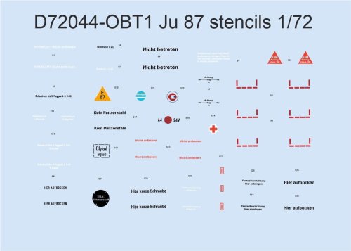 Go to product Eduard D72044 - 1:72 Ju 87 stencils