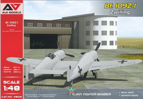 Go to product A&A Models 4809 - 1:48 Bf 109Z-1 Zwilling