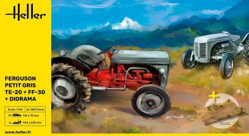 Go to product Heller 50326 - 1:24 Ferguson Petit Gris TE-20 + FF-30 + Diorama
