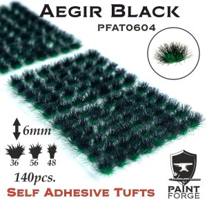 PAINT FORGE AT0604 - Grass tufts 6 mm x 140 szt - Aegir Black