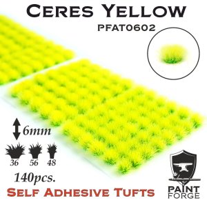 PAINT FORGE AT0602 - Grass tufts 6 mm x 140 szt - Ceres Yellow