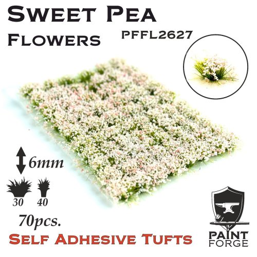 Go to product PAINT FORGE 27-20 - Flower tufts - 6mm x 50 szt - Sweet Pea Flowers