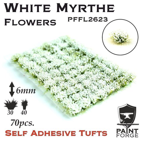 Go to product PAINT FORGE 23-20 - Flower tufts - 6mm x 50 szt - White Myrthe Flowers