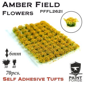 PAINT FORGE 21-20 - Flower tufts - 6mm x 50 szt - Amber Field Flowers