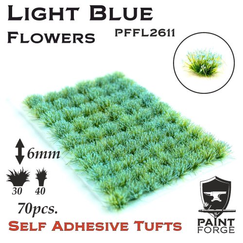 Go to product PAINT FORGE 11-20 - Kępy kwiatów 6 mm x 50 szt - Light Blue Flowers