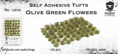 Go to product PAINT FORGE 02-20 - Kępy kwiatów 6 mm x 50 szt - Olive Green Flowers