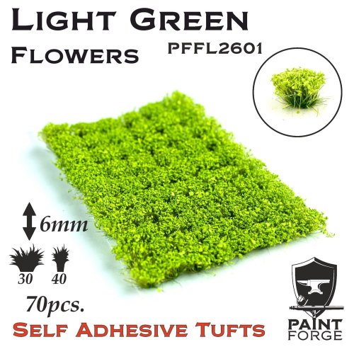 Go to product PAINT FORGE 01-20 - Kępy kwiatów 6 mm x 50 szt - Light Green Flowers