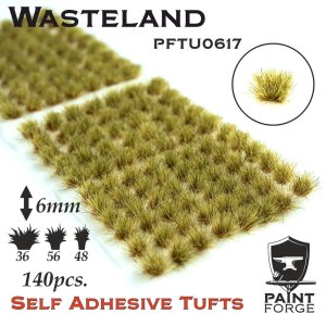 PAINT FORGE 17-06 - Kępy traw 6 mm x 120 szt - Wasteland