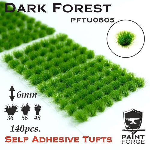 Go to product PAINT FORGE 05-06 - Kępy traw 6 mm x 120 szt - Dark Forest