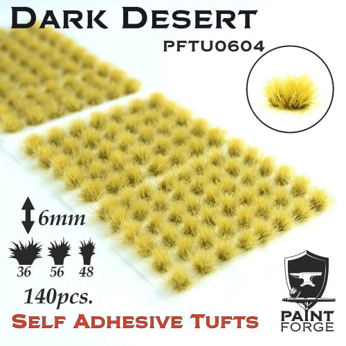 Go to product PAINT FORGE 04-06 - Kępy traw 6 mm x 120 szt - Dark Desert