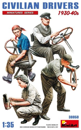 Go to product Miniart 38050 - 1:35 Civilian Drivers 1930-40s