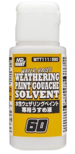 Go to product Mr.Hobby WTT111 - Mr. Water Based Weathering Gouache Thinner 60 ml