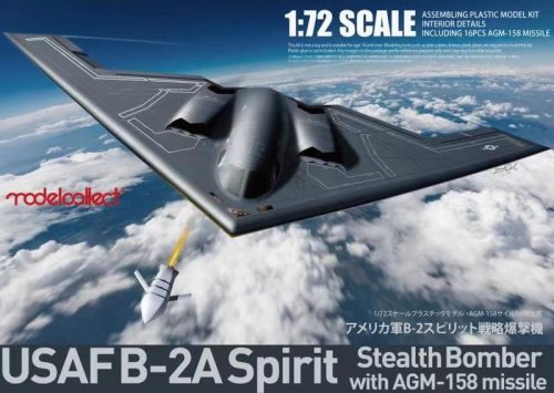 Go to product Modelcollect UA72214 - 1:72 USAF B-2A Spirit Stealth Bomber With AGM-158 Missile