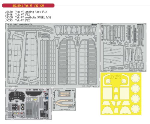 Go to product Eduard BIG33144 - 1:32 Yak-9T