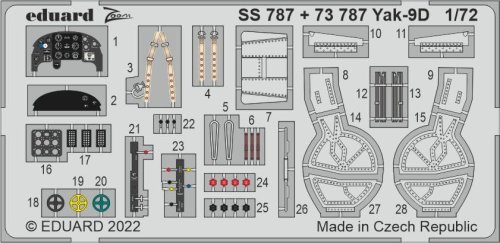 Go to product Eduard SS787 - 1:72 Yak-9D