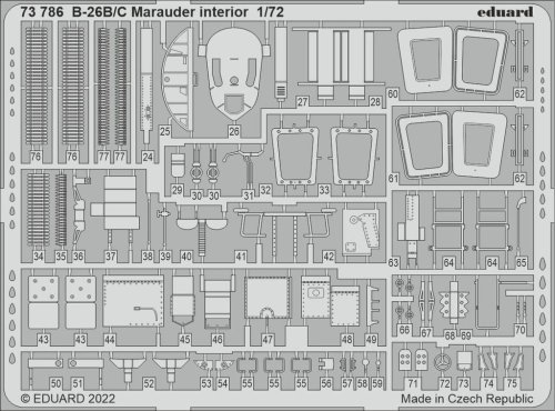 Go to product Eduard 73786 - 1:72 B-26B/C Marauder interior