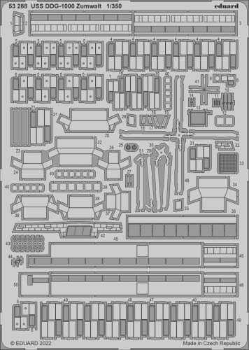 Go to product Eduard 53288 - 1:350 USS DDG-1000 Zumwalt