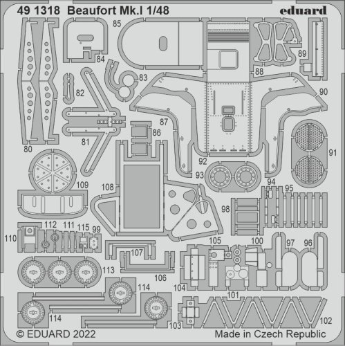 Go to product Eduard 491318 - 1:48 Beaufort Mk.I