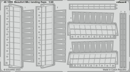 Go to product Eduard 481095 - 1:48 Beaufort Mk.I landing flaps