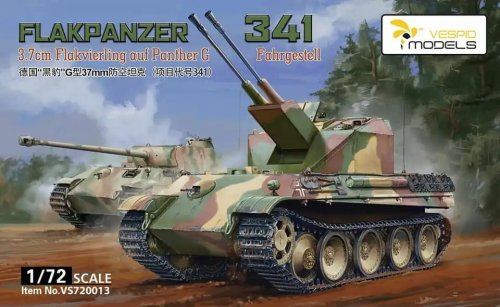 Go to product Vespid Models VS720013 - 1:72 Flakpanzer 341 3.7 cm Flakvierling auf Panther G