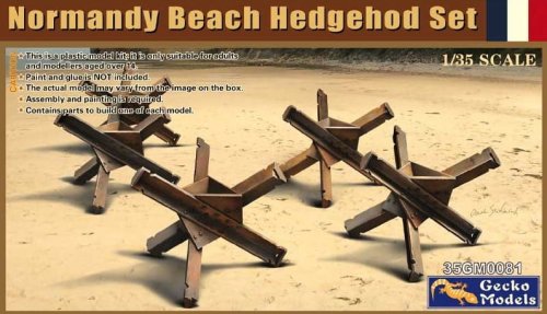Go to product Gecko Models 35GM0081 - 1:35 Normandy Beach Hedgehog Set