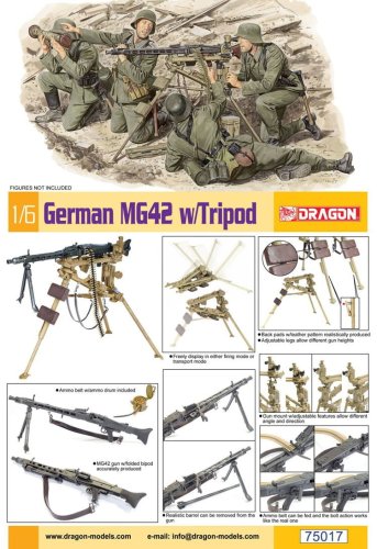 Go to product Dragon 75017 - 1:6 German MG42 w/Tripod