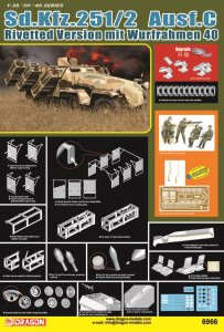 Dragon 6966 - 1:35 Sd.Kfz.251 Ausf.C Rivetted Version mit Wurfrahmen 40