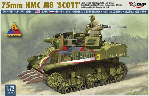Go to product Mirage 720002 - 1:72 75mm HMC M8 Scott
