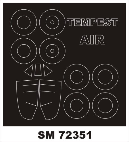 Go to product Montex SM72351 - 1:72 Hawker Tempest