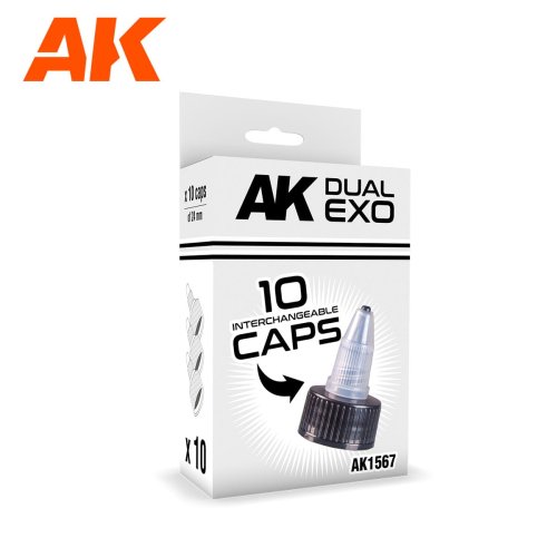 Go to product AK Interactive 1567 - Zestaw zakrętek z dozownikiem do farb Dual Exo 60 ml