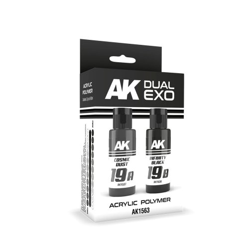 Go to product AK Interactive 1563 - Dual Exo Set 19 - Cosmic Dust & Infinity Black