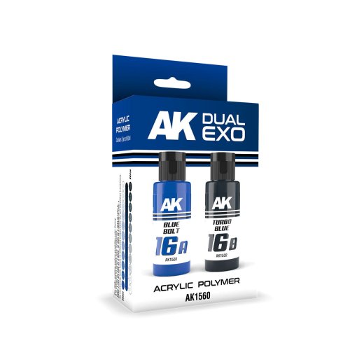 Go to product AK Interactive 1560 - Dual Exo Set 16 - Blue Bolt & Turbo Blue