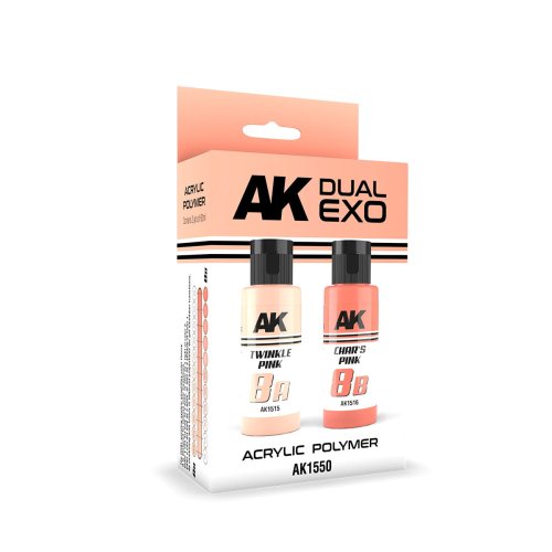 Go to product AK Interactive 1550 - Dual Exo Set 8 - Twinkle Pink & Char's Pink