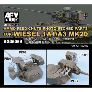 AFV Club AG 35059 - 1:35 Ammo Feed Chute PE for Wiesel 1A1/A3 Mk20