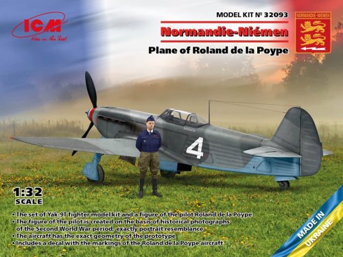 Go to product ICM 32093 - 1:32 Yak-9T Normandie-Niemen Plane of Roland de la Poype