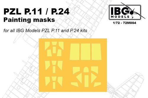 Go to product IBG 72M004 - 1:72 PZL P.11 / P.24 Painting Masks for IBG Models