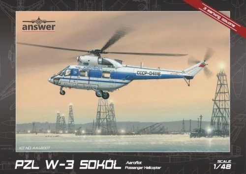 Go to product Answer AA48007 - 1:48 PZL W-3 Sokół Aeroflot