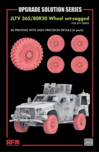 Rye Field Model 2052 - 1:35 3D Printed Wheel Set for JLTV - Upgrade Solution