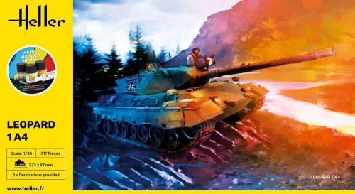 Go to product Heller 57126 - 1:35 Leopard 1A4 model z farbami