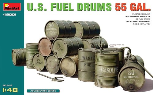 Go to product Miniart 49001 U.S. Fuel Drums 55 Gal.