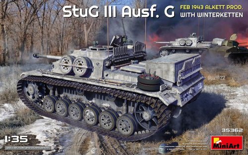 Go to product Miniart 35362 - 1:35 StuG III Ausf. G Feb. 1943 Alkett Prod. With Winterketten
