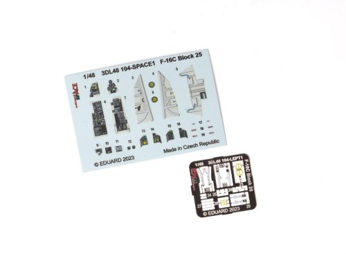 Go to product Eduard 3DL48104 - 1:48 F-16C Block 25 Space 3D Decals + PE