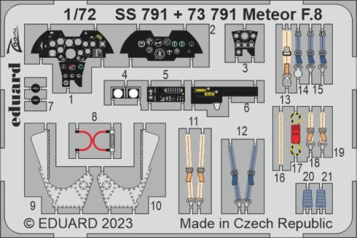 Go to product Eduard SS791 - 1:72 Meteor F.8